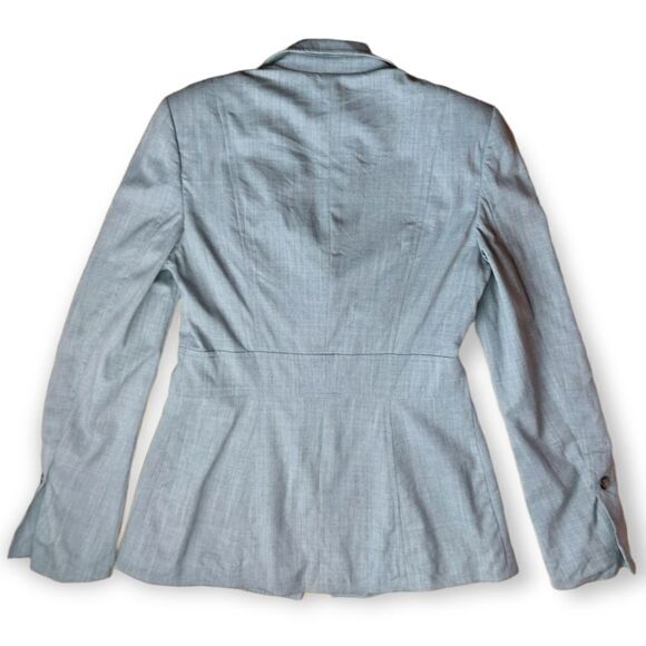 Escada Grey Fitted Blazer Size 36 Small - Picture 6 of 12
